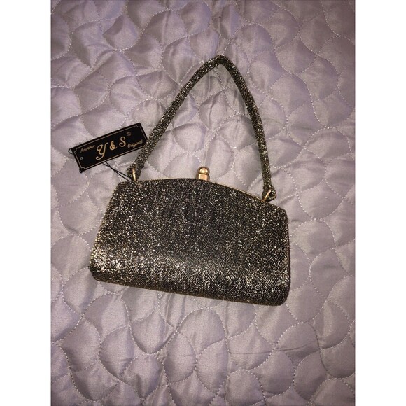 VTG Another Y&S Original Black GoldMesh Evening Bag Purse NWT